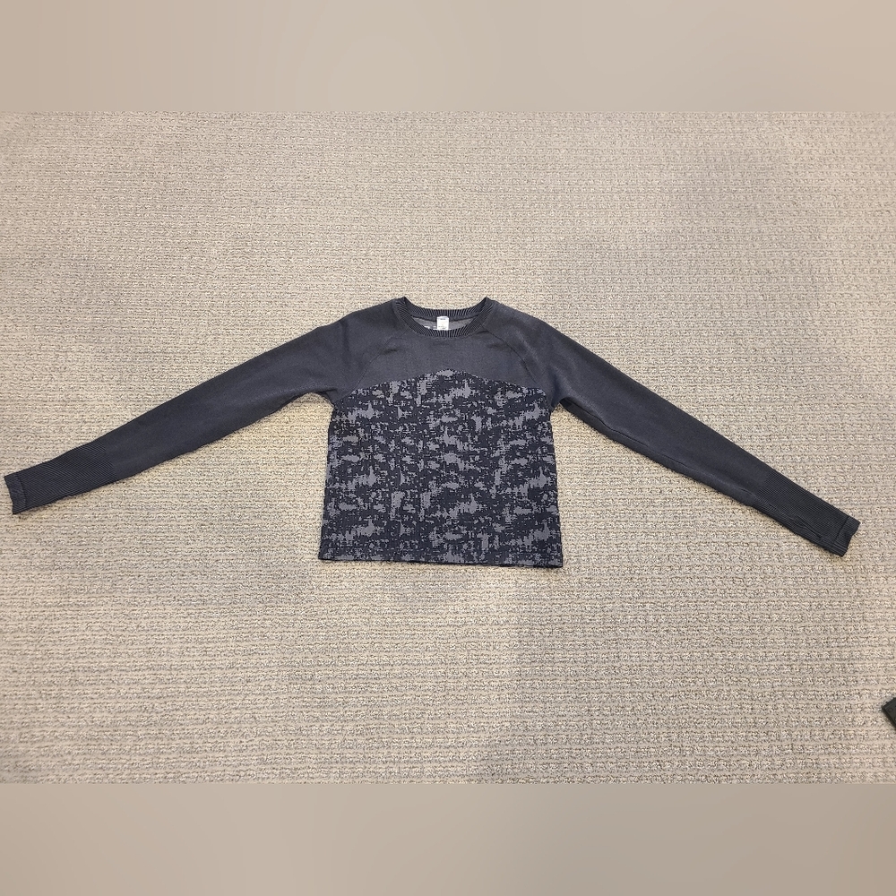 (NWOT) Z by Zella Seamless Long Sleeve Stretch Crop T-Shirt, Small